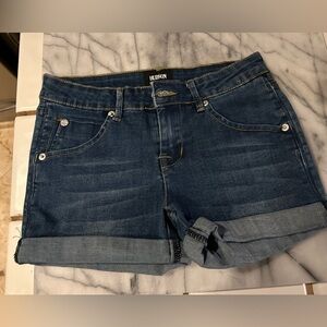 Hudson Jeans Blue Distressed Denim Shorts